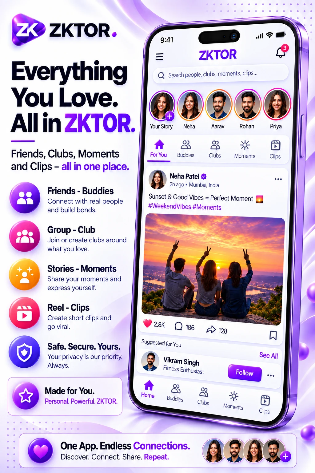 ZKTOR - Indian Social App screenshot