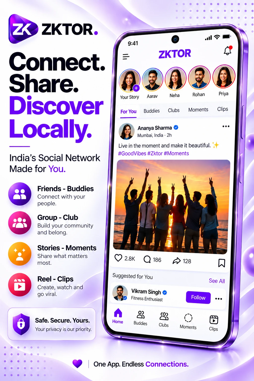 ZKTOR - Indian Social App screenshot