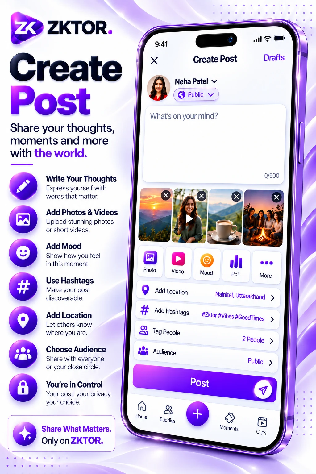 ZKTOR - Indian Social App screenshot